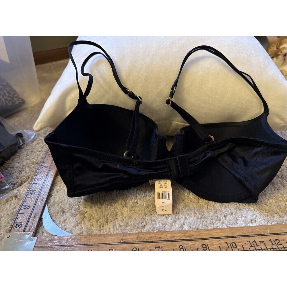 Victoria's Secret Bra Black Womens 34C
